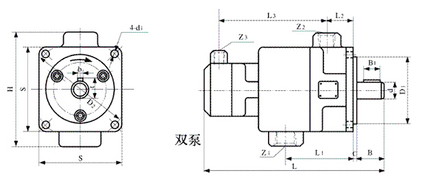 YB1双联叶片泵